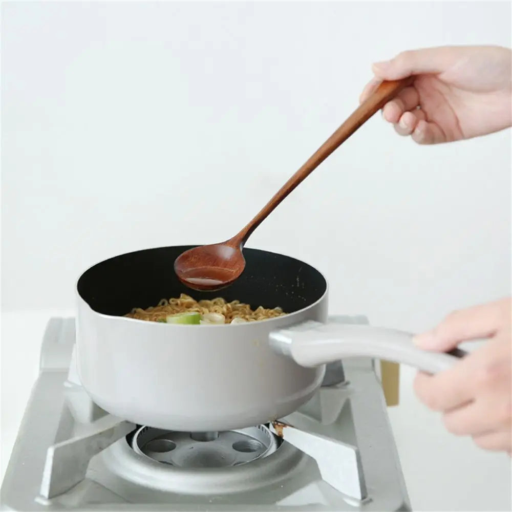 1/2Pcs Wooden Spoon Soup Spoon and Fork Eco Friendly Products