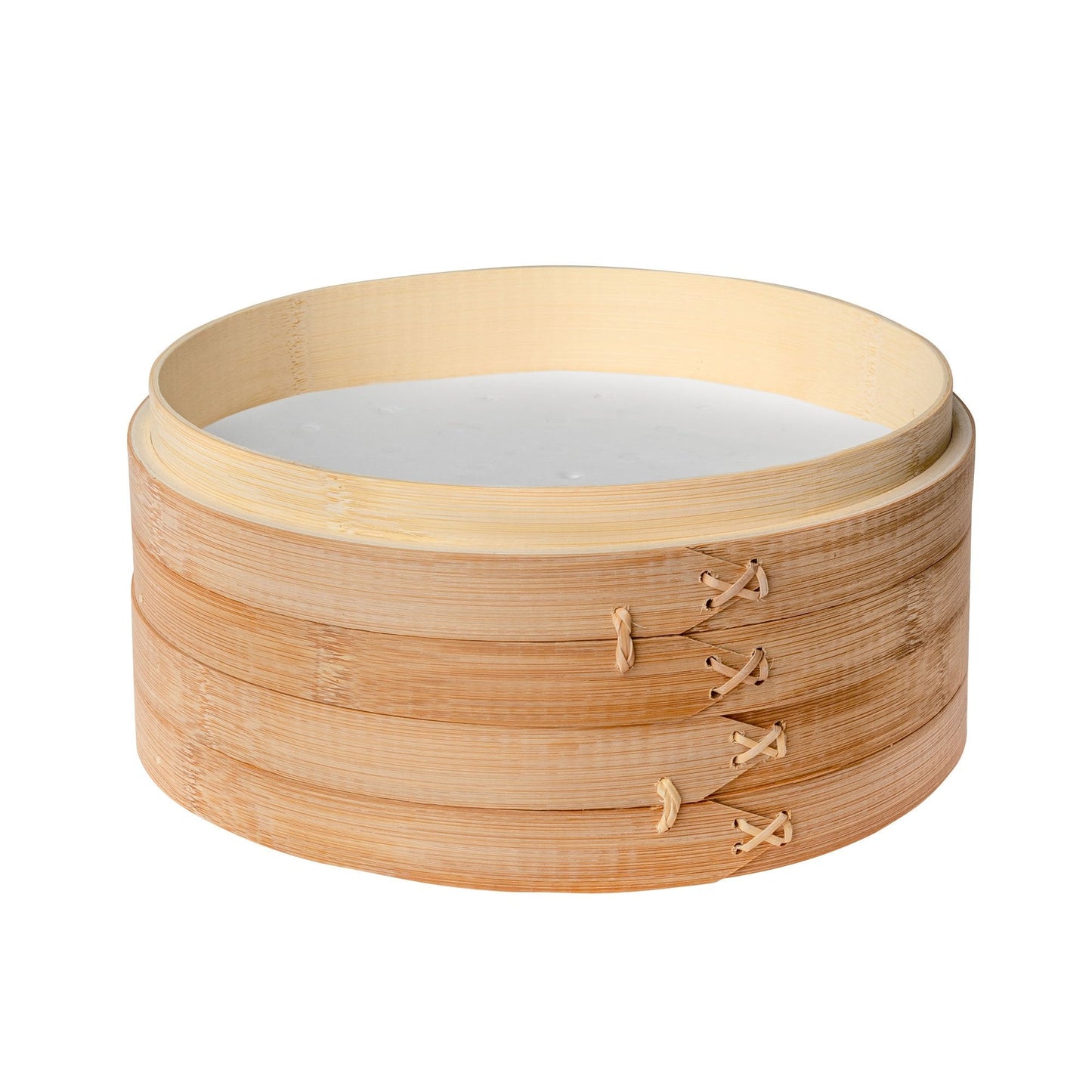 2-Tier Bamboo Steamer for Cooking Dumplings, Vegetables, Meat, Fish